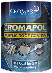 Cromapol Acryl waterdichting coating 5 liter (grijs) met vezel 