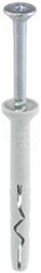 Klimas SMN slagplug nylon 8x100 verzonken kraag pozidrive-2 verzinkt
