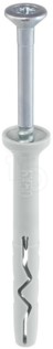Klimas SMN slagplug nylon 8x100 verzonken kraag pozidrive-2 verzinkt