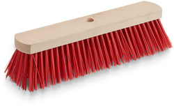 Bezem / Kunststof / 40 cm / Rood