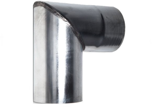 Verstekbocht zink Ø60 mm 90°