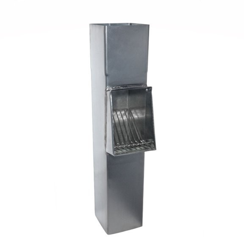Bladvanger zink vierkant 80x80mm