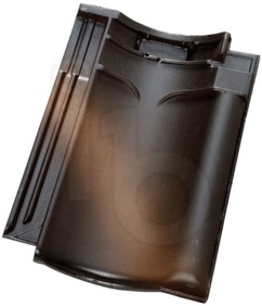 VHV Klassiek dakpan roestkleur zwart satinet