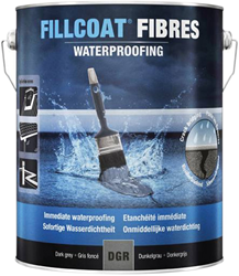 Rust-Oleum Fillcoat Vezels Donkergrijs 1 Liter (ca.1m2)