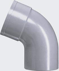 PVC Bocht 1 x Lijmmof 67° Ø 80 mm Grijs