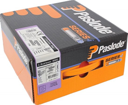 Paslode stripspijkers 2,8 x 63 mm ring (3750 st.) + 3 gasflesjes IM90