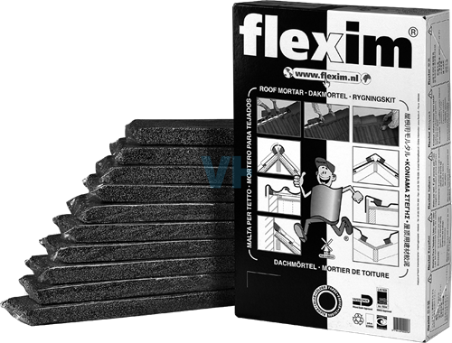 Flexim dakmortel Zwart (10 strips)