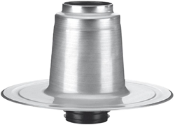 Anjo Dubbelwandige aluminium plakplaat Ø 70/80 mm