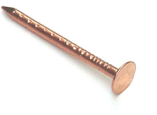 Leinagel roodkoper 25 x 2,8 mm 1 kg