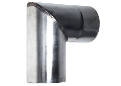 Verstekbocht zink Ø100 mm 90°