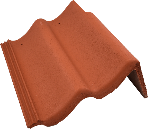 S-pan Gevelpan rechts (uitsp. 110mm) 2000 S Oranjerood (301)