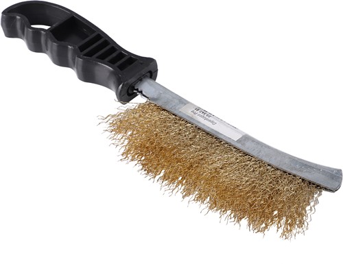 Staalborstel met kunststof handvat