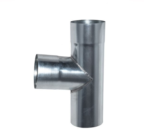 HWA T-stuk zink Ø80x80x80 mm 85°