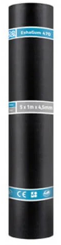 Eshagum 470 K24 zwart gemineraliseerd, rol 5x1m