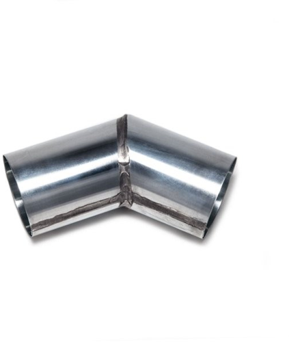Verstekbocht zink Ø80 mm 45°