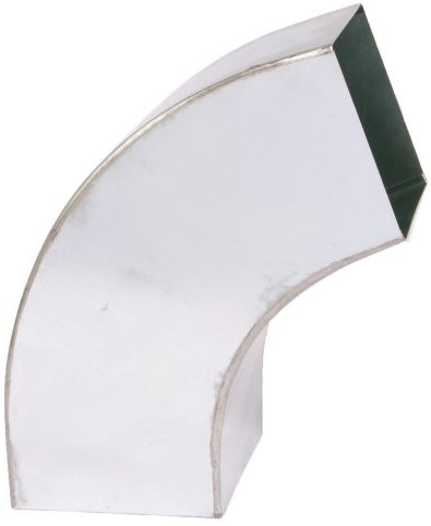 Bocht zink vierkant 80x80mm 72gr