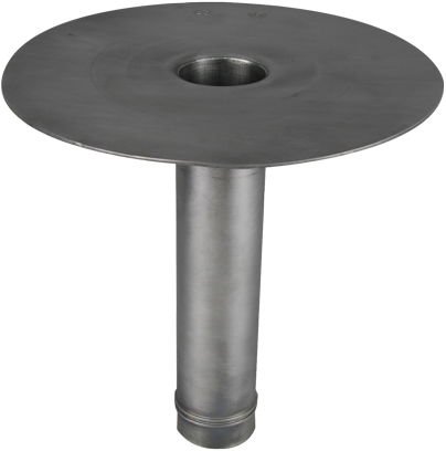 Loden midden onder-uitloop gegoten Ø60 mm L=300 mm