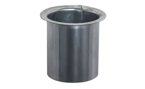 zinken tapeind vlak ø70 10 cm
