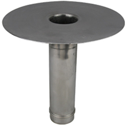 Loden midden onder-uitloop gegoten Ø 70 mm L=300 mm 