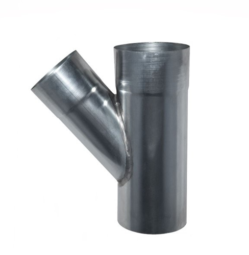 HWA T-stuk zink Ø100x80x100 mm 45°